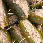 Brochetas de Salmón y Aceitunas Negras
